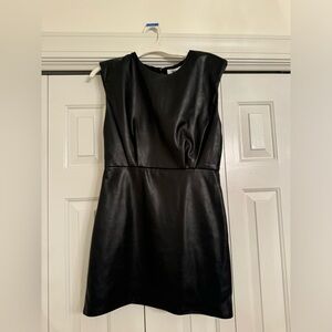 DO+BE BLACK LEATHER DRESS